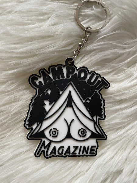 ONLY 2 LEFT! Camp Out Rubbers Keychain