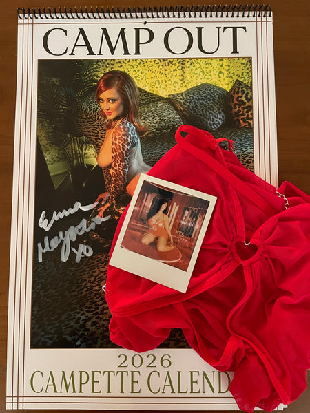 NEW ZOË RENEA WARDROBE, POLAROID AND SIGNED CALENDAR BUNDLE