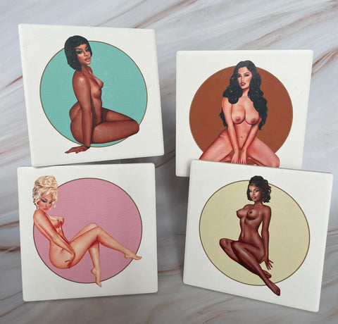 ONLY 10 LEFT NEW "Protect Your Wood" Coaster Set