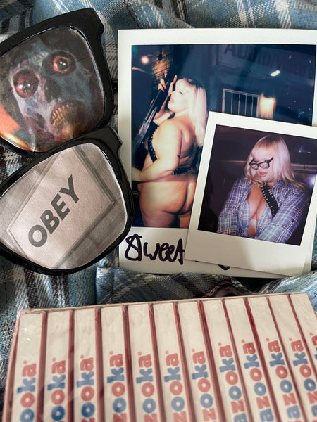 NEW THEY LIVE KINLEY WORN WARDROBE, SIGNED POLAROID BUNDLE & PROPS!