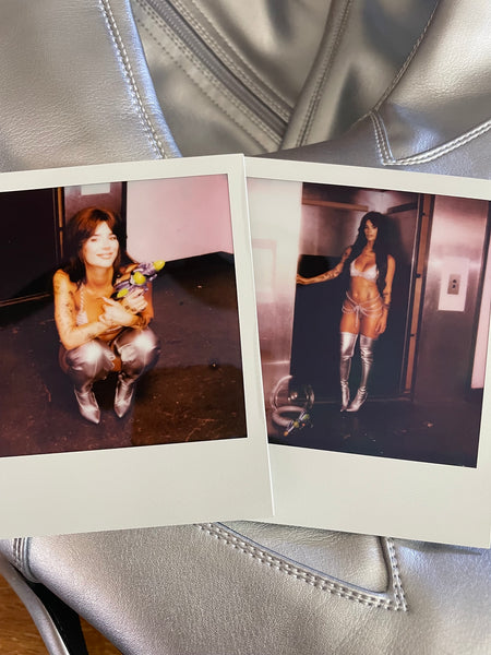 NEW WORN ARI KYSTYA THIGH HIGH BOOTS & POLAROIDS BUNDLE!