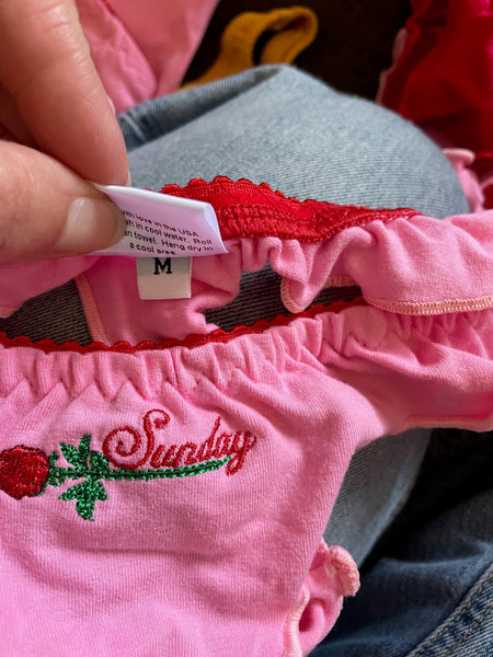 SLIGHT MISPRINT SUPER DISCOUNTED NEW Weekend Lovers Undie Set