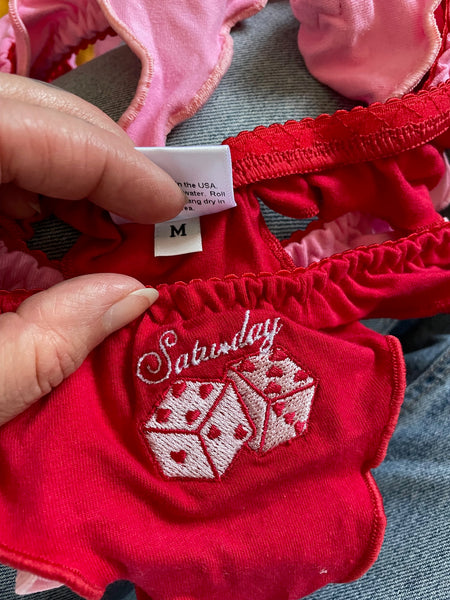 SLIGHT MISPRINT SUPER DISCOUNTED NEW Weekend Lovers Undie Set
