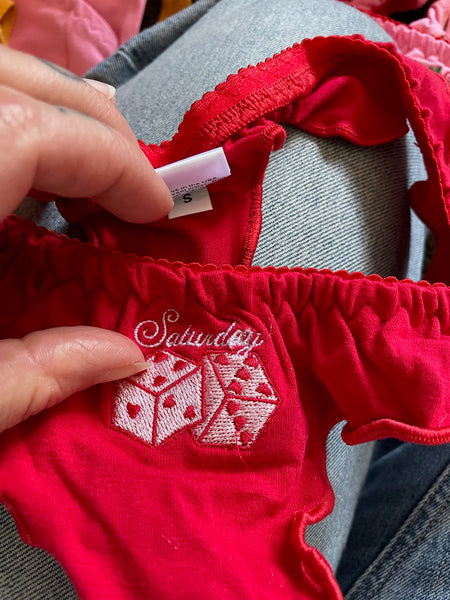 SLIGHT MISPRINT SUPER DISCOUNTED NEW Weekend Lovers Undie Set