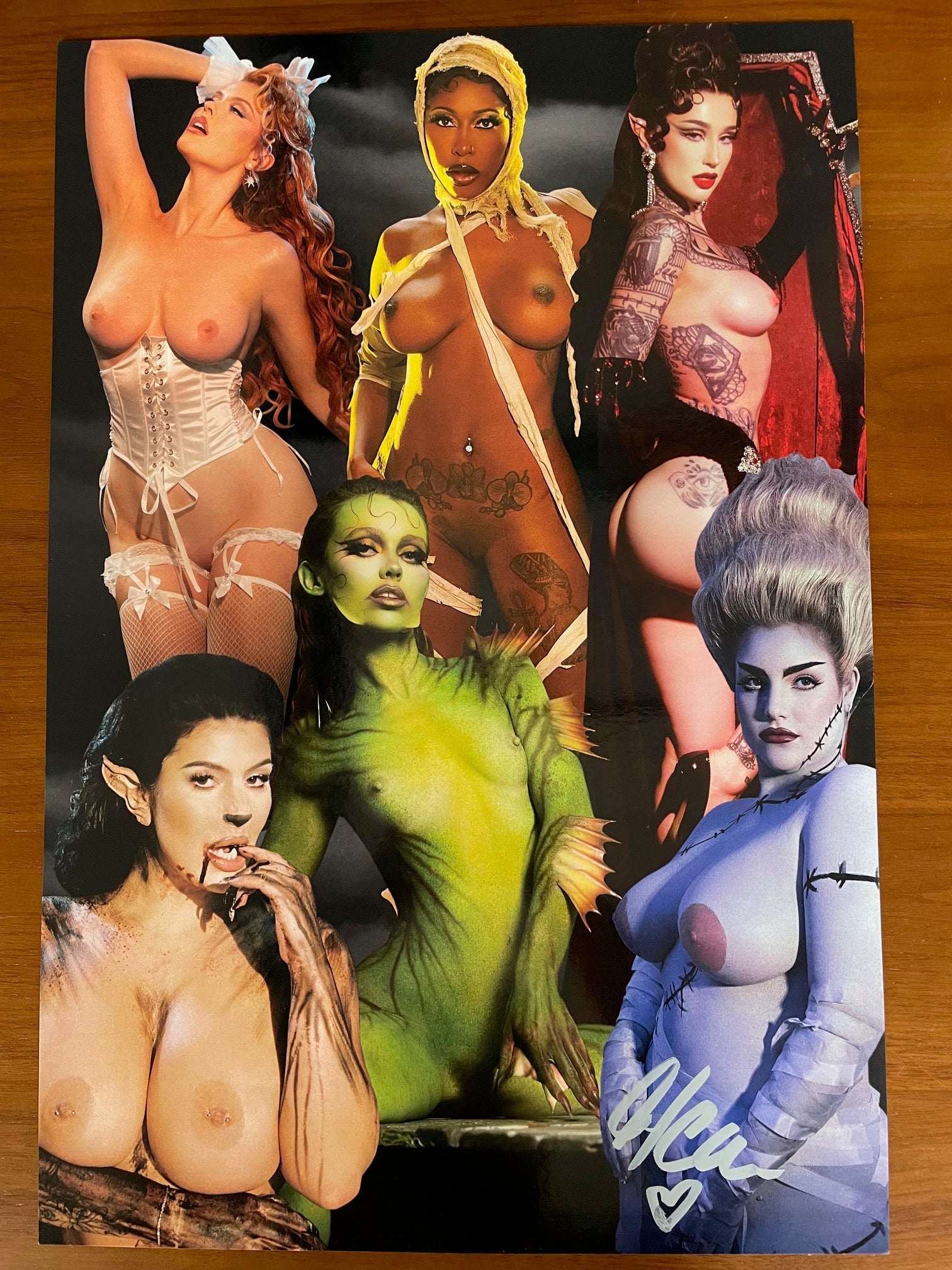 NEW BONUS SIGNED BY HALEIGH COX Camp Out Nudie Creaturette's Poster