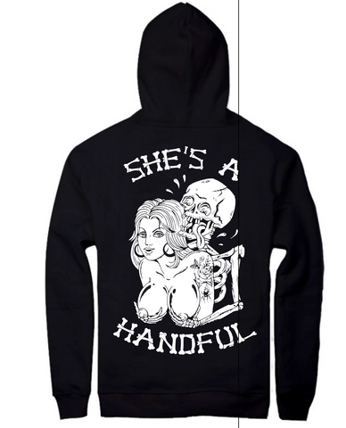 ONLY 2 LEFT NEW RESTOCK She's A Handful Hoodie