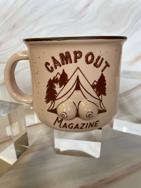 3D Boobie Campfire Campout Mug