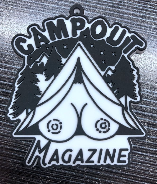ONLY 6 LEFT! Camp Out Rubbers Keychain